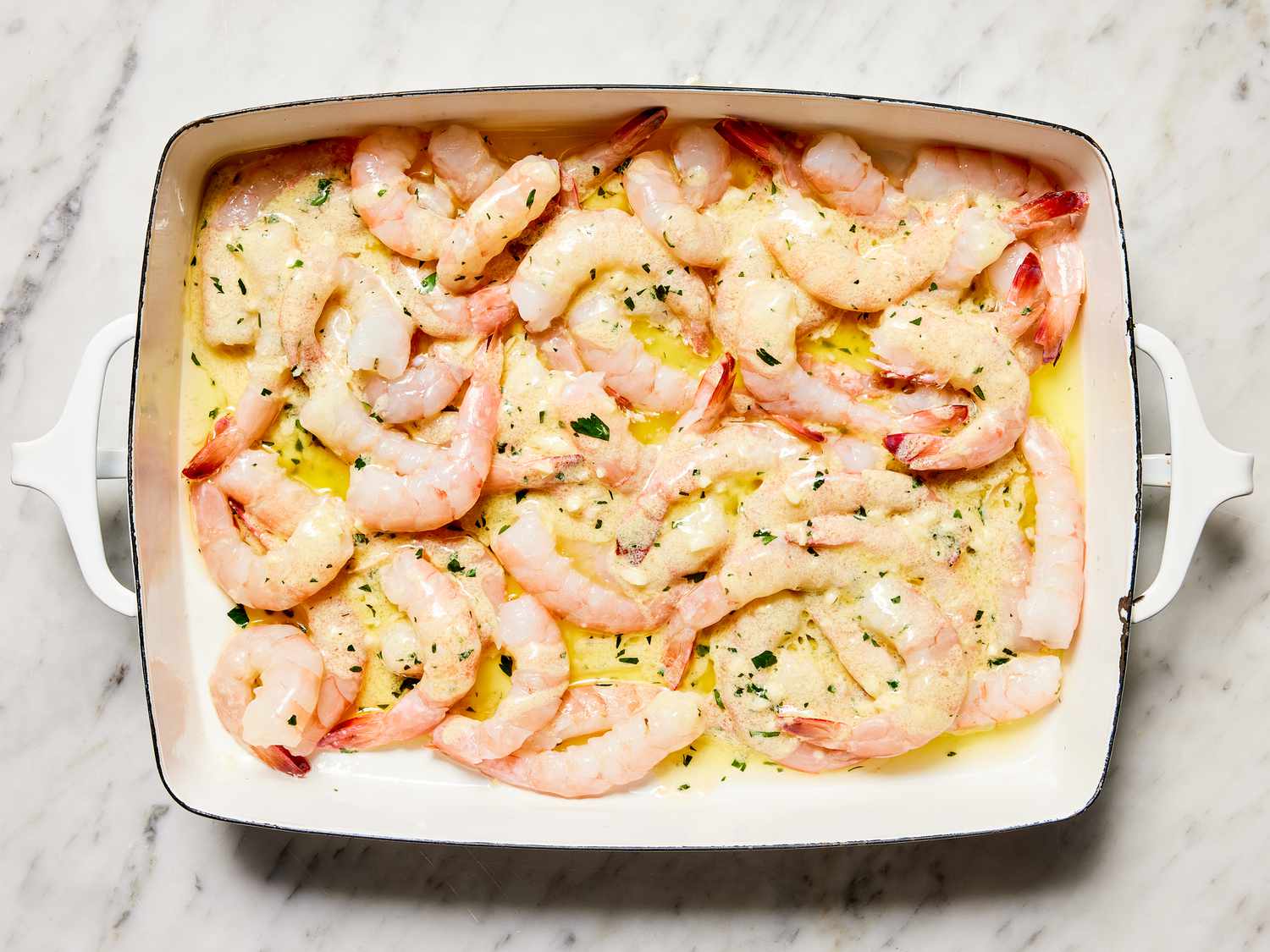 Shrimp Scampi Bake